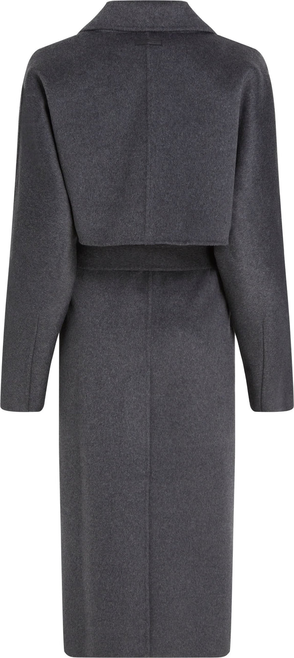 Double Face Wool Wrap Coat