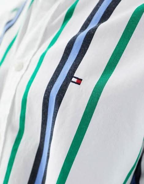 Vertical Polo Stripe RF Shirt