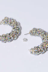 Fat Diamond Hoops