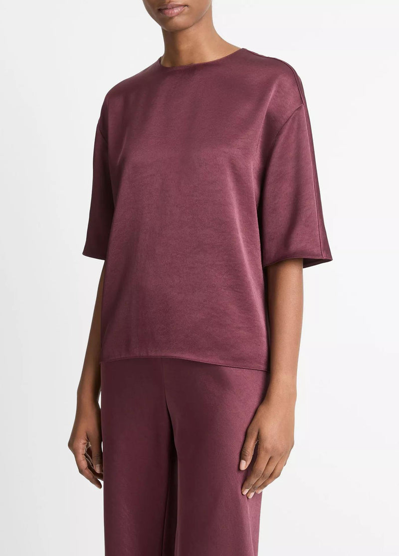 Fluid Satin T-Shirt