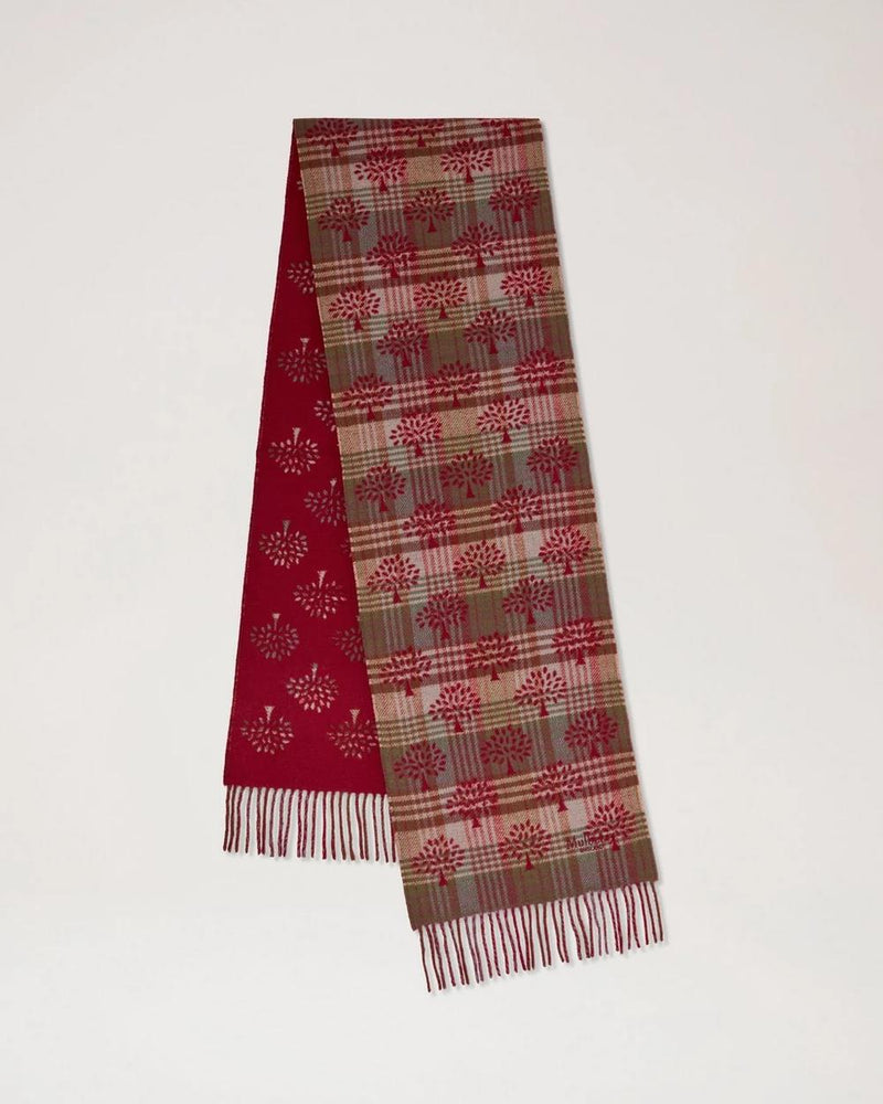 Mulberry Heritage Check & Tree Scarf