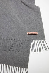 Fringe Wool Scarf - Narrow