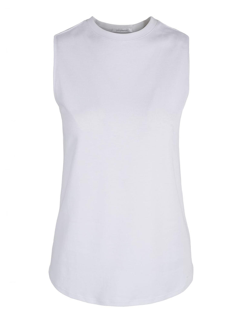 SLEEVELESS COTTON JERSEY TOP