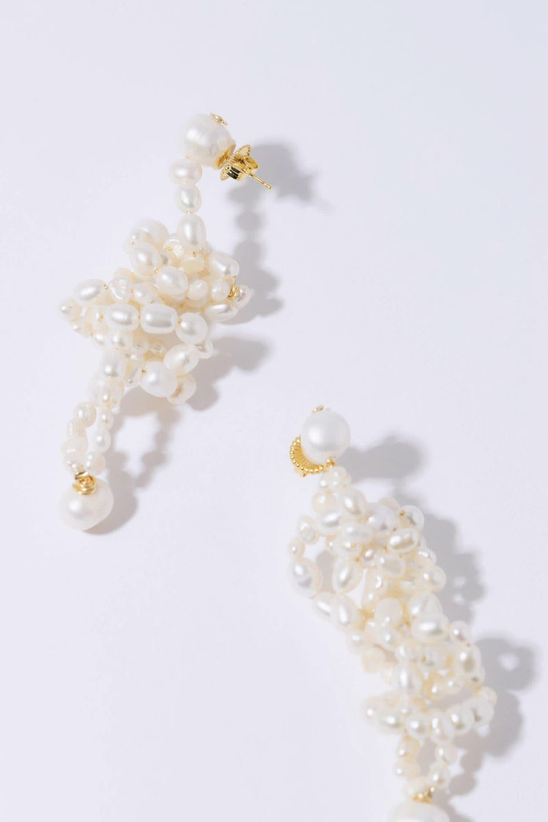 White Lotus Earrings