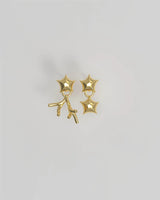 18K Star Ear Stud Plated