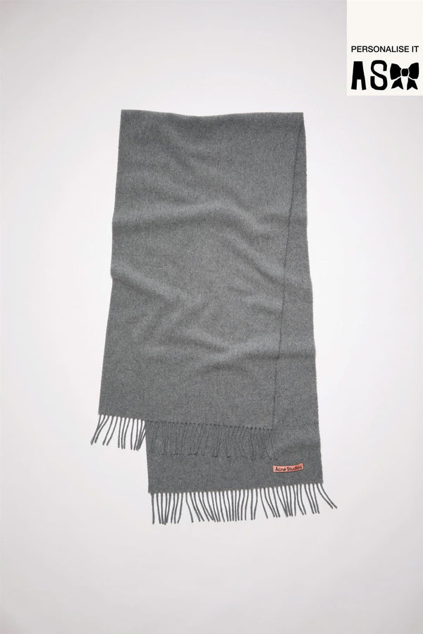 Fringe Wool Scarf - Narrow