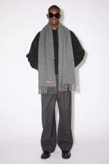 Fringe Wool Scarf - Narrow