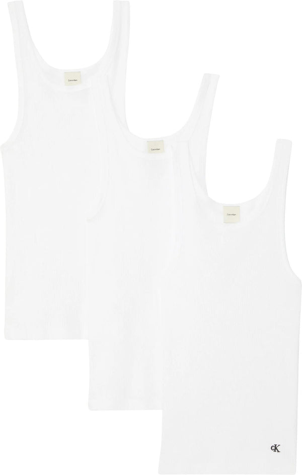 Scoop neck rib tanks