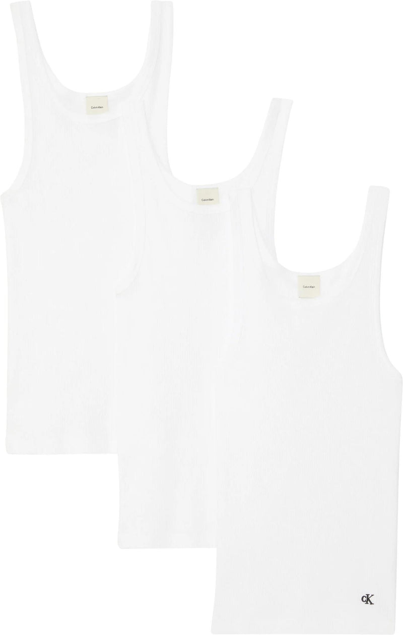 Scoop neck rib tanks