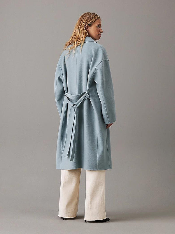 Relaxed Wool Wrap Coat