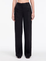 TENCEL LINEN WIDE LEG PANTS