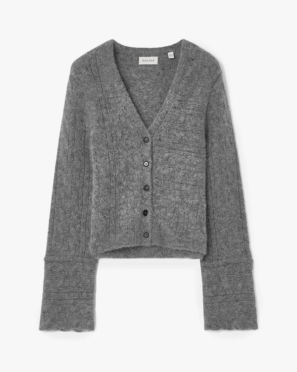 Cable knit cardigan