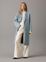 Relaxed Wool Wrap Coat