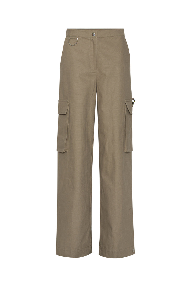 Canvas Wide Cargo Pants