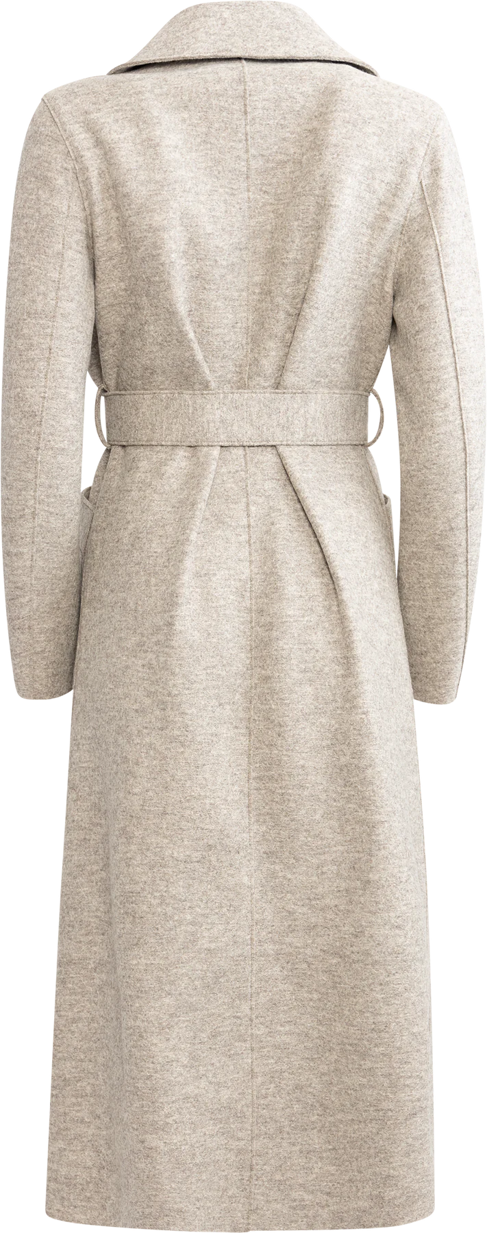 Women Long Maxi Coat Pressed Wool