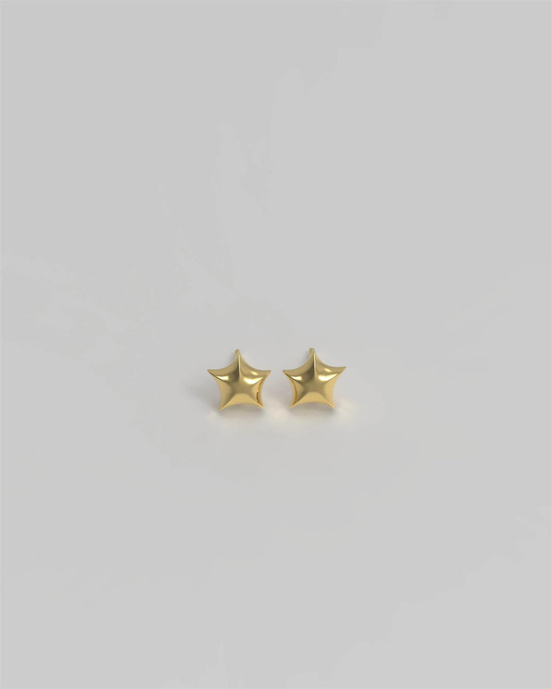 18K Star Ear Stud Plated