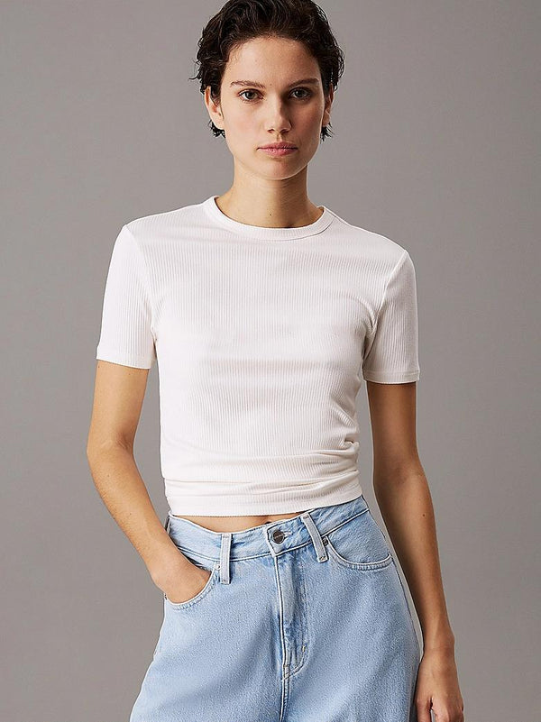 Slim Ribbed Modal T-shirt