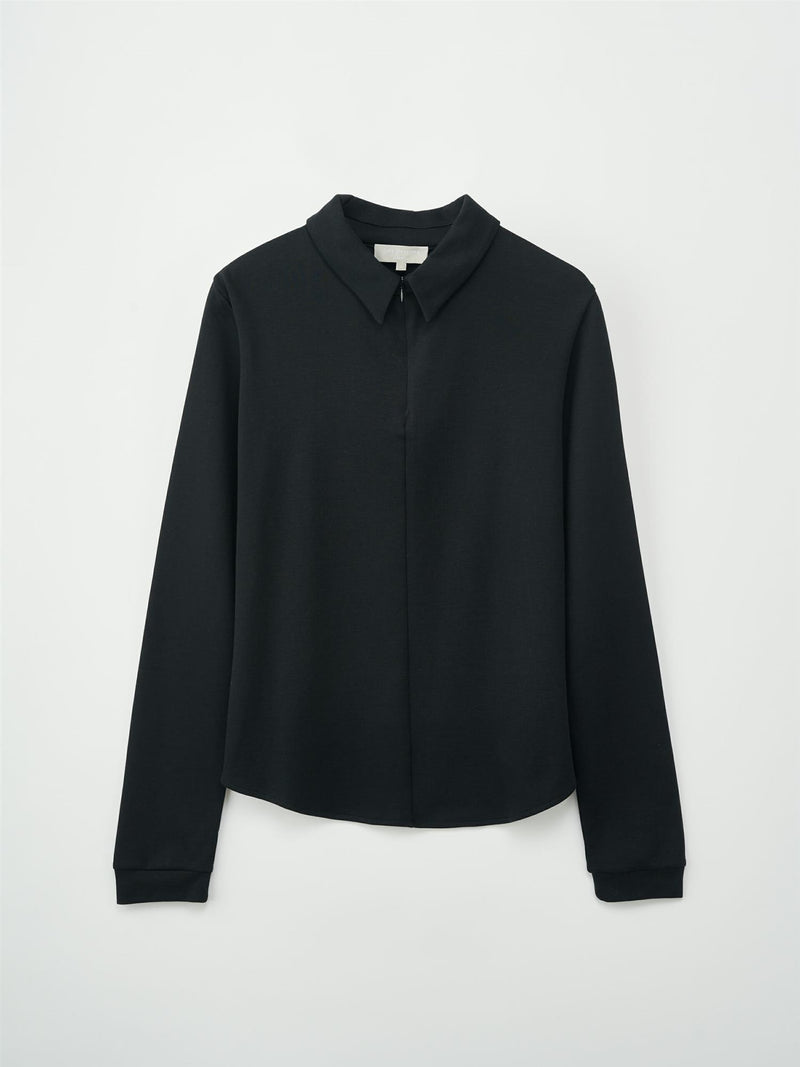 COTTON JERSEY ZIP SHIRT