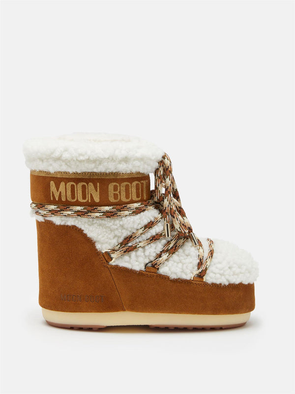 ICON LOW BROWN SHEARLING BOOTS