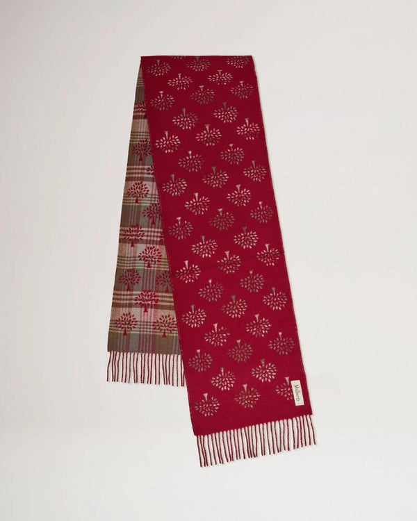 Mulberry Heritage Check & Tree Scarf