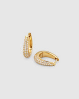 Liz Hoop Pave Gold