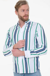 Vertical Polo Stripe RF Shirt