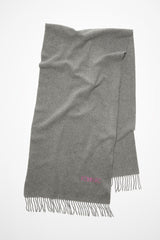 Fringe Wool Scarf - Narrow