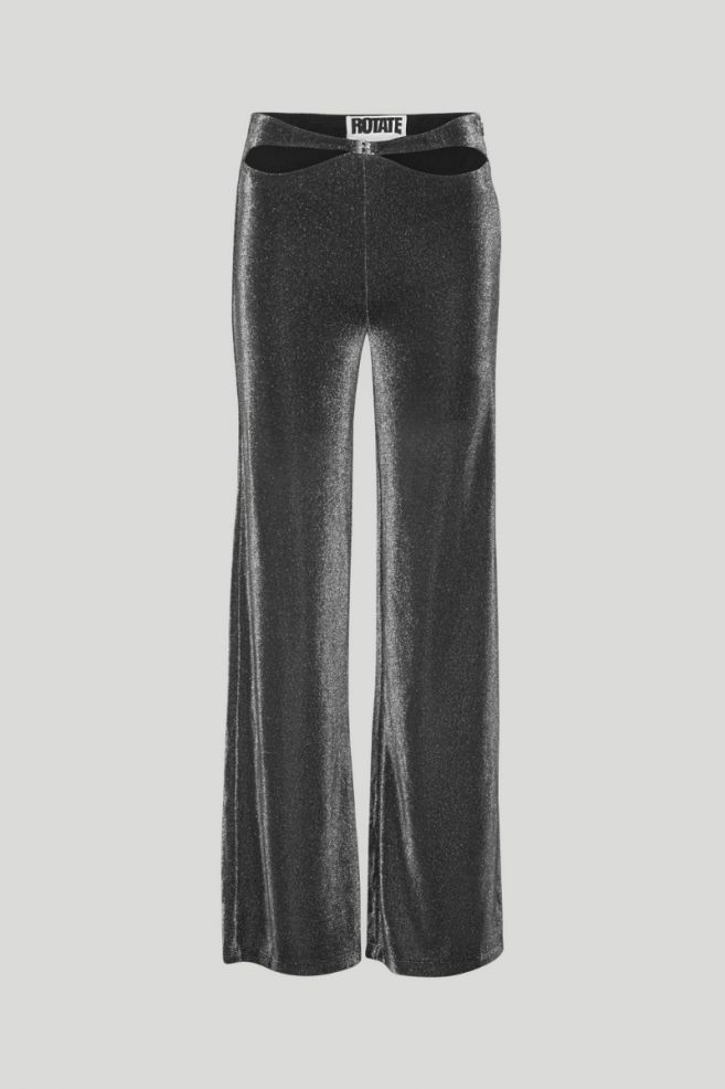 Metallic Jersey Wide Pant