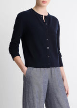 Tipped Half-Moon Cardigan