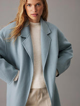 Relaxed Wool Wrap Coat