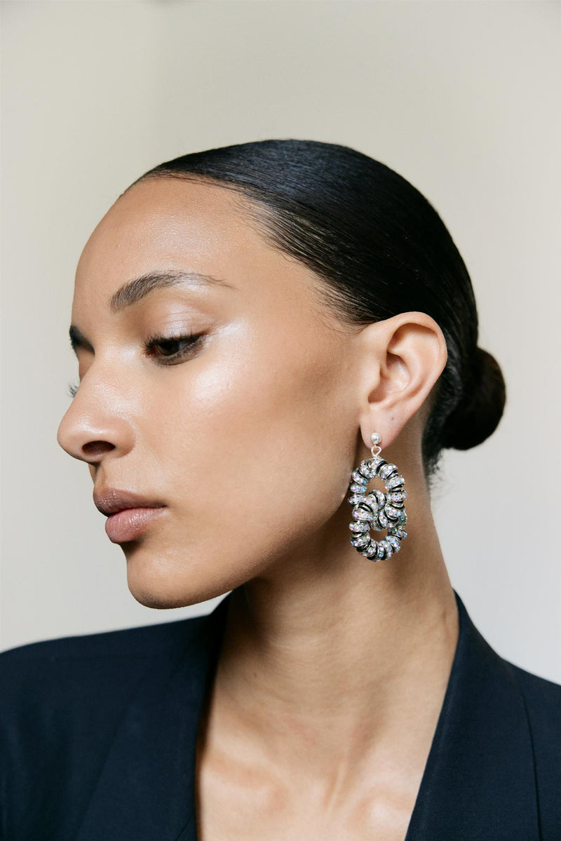 Midi Diamond Tire Earrings