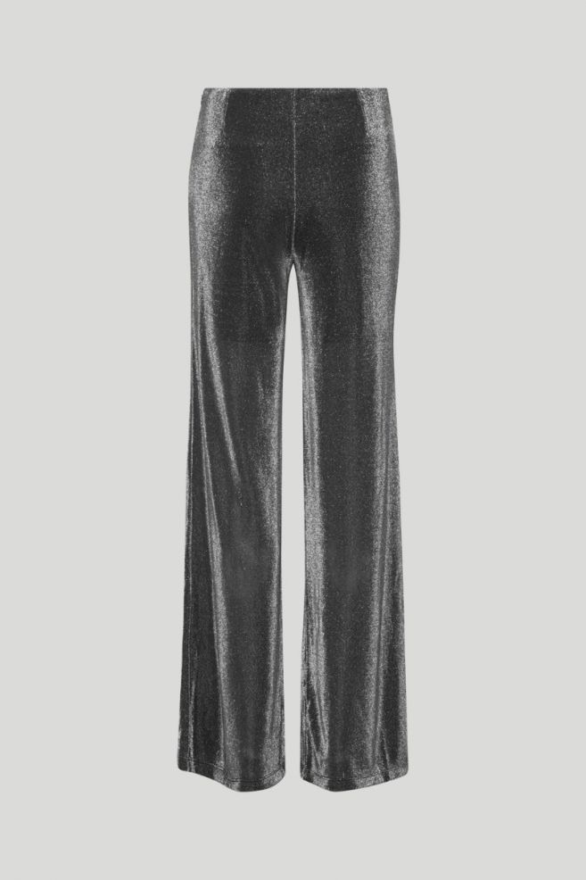 Metallic Jersey Wide Pant